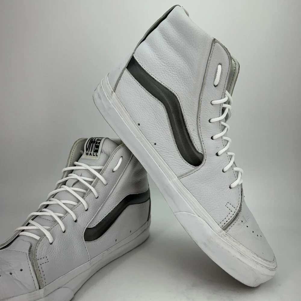 Vans Shoes Mens Size 10.5 Sk8-Hi XL Big Mood Hologram Leather High Top Skate